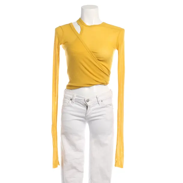 Long Sleeve Shirt in Yellow, Viscose, Rick Owens
