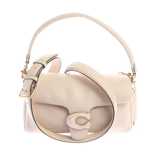 Shoulder Bag in White, Leather, Coach