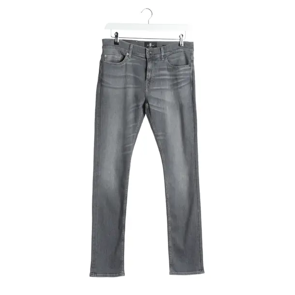 Jeans Skinny in Grau, Baumwolle, 7 for all mankind