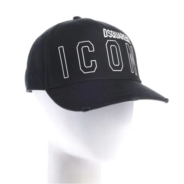 Cap in Schwarz, Baumwolle, Dsquared