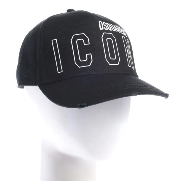 Cap in Schwarz, Baumwolle, Dsquared