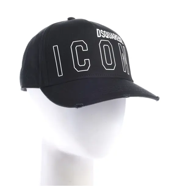 Cap in Schwarz, Baumwolle, Dsquared