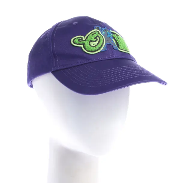 Cap in Blau, Baumwolle, Off-White