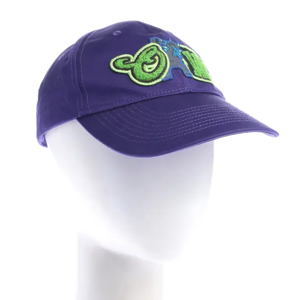 Cap in Blau, Baumwolle, Off-White