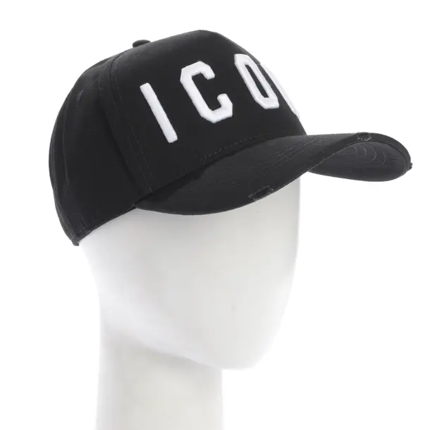 Cap in Schwarz, Baumwolle, Dsquared