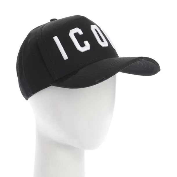 Cap in Schwarz, Baumwolle, Dsquared