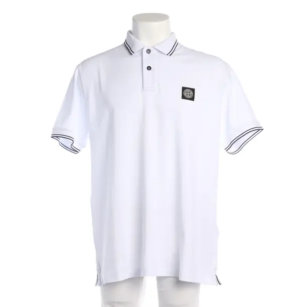 Polo Shirt in White, Cotton, Stone Island