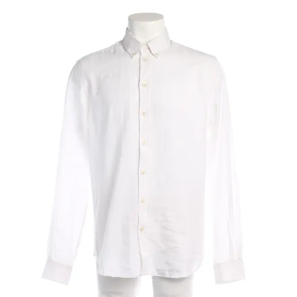 Shirt in White, Linen, Luis Trenker