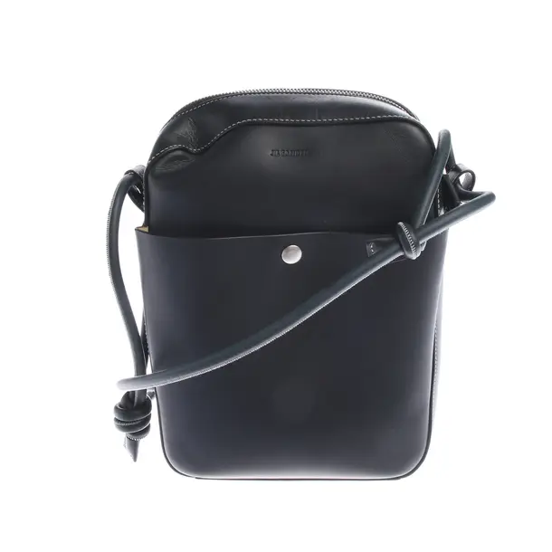 Schultertasche in Grün, Leder, Jil Sander
