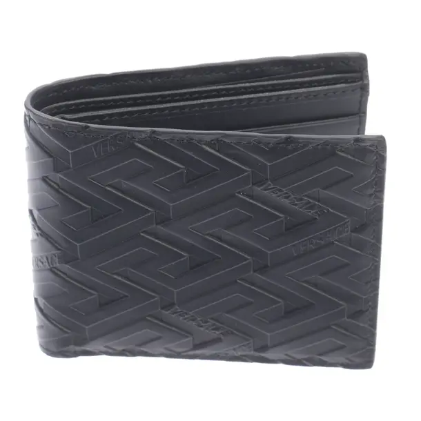 Wallet in Black, Leather, Versace