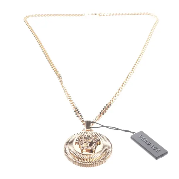 Necklace in Metallic, Metal, Versace