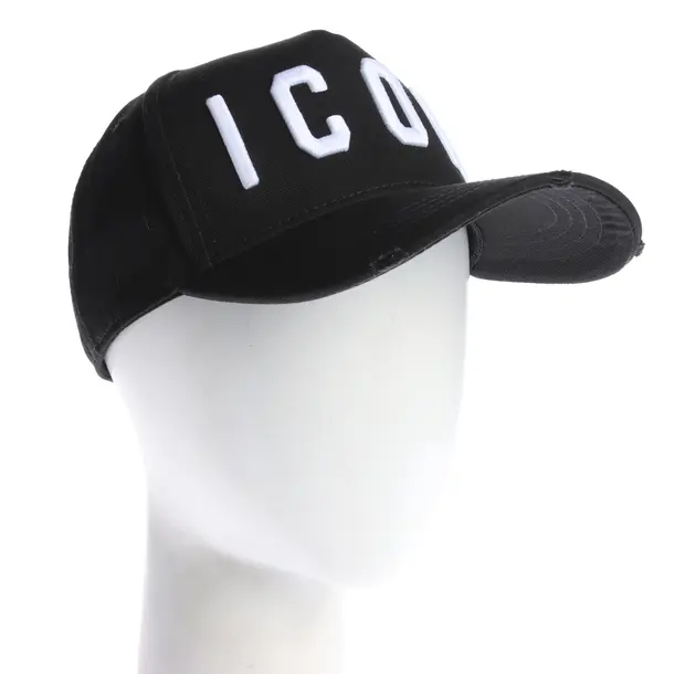 Cap in Schwarz, Baumwolle, Dsquared