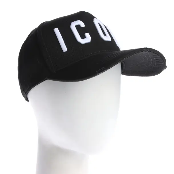 Cap in Schwarz, Baumwolle, Dsquared