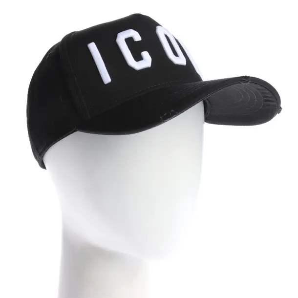 Cap in Schwarz, Baumwolle, Dsquared