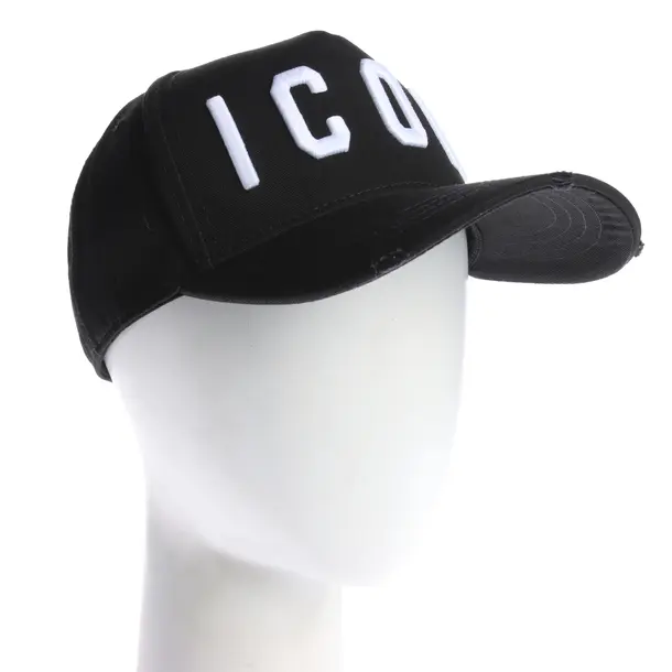 Cap in Schwarz, Baumwolle, Dsquared