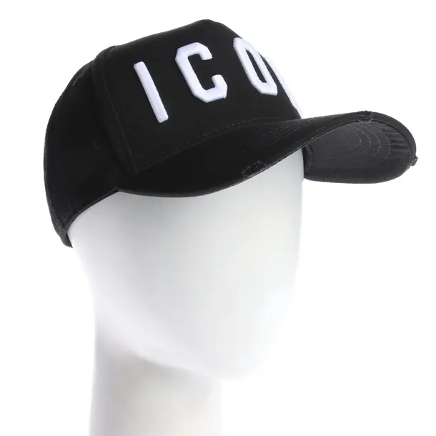 Cappello, in Nero, Cotone, Dsquared