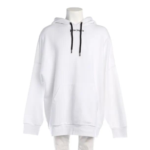 Hoodie in White, Cotton, Palm Angels