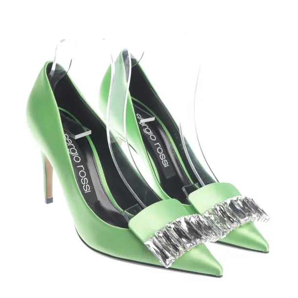 Pumps in Grün, , Sergio Rossi