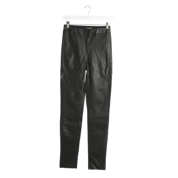 Pants in Black, Leather, Remain