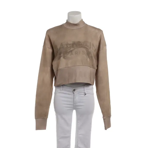 Sweatshirt in Brown, Cotton, Balmain