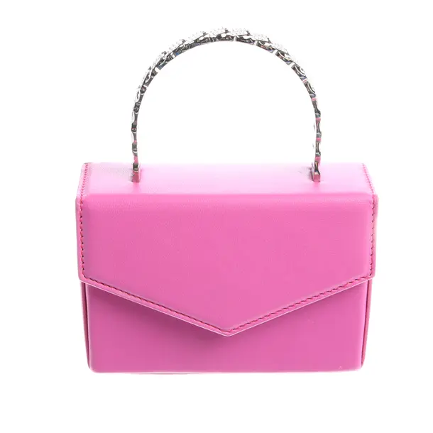 Abendtasche in Rosa, Leder, Amina Muaddi