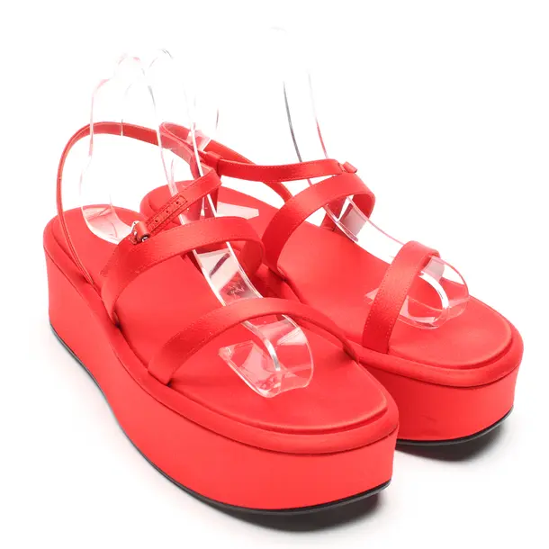 Plateausandalen in Rot, , The Row