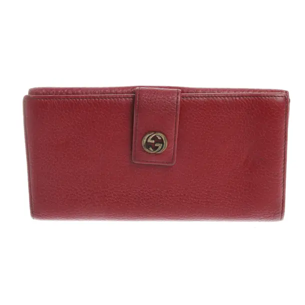 Geldbörse in Rot, Leder, Gucci