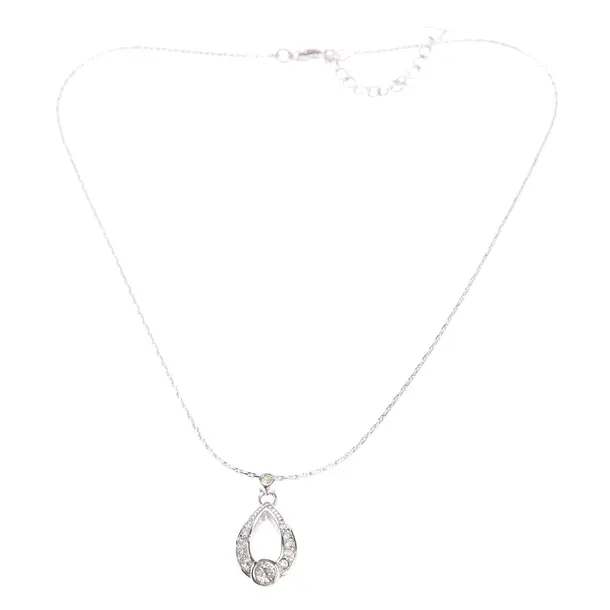 Halskette in Metallic, Metall (metallisch, metallisiert), Dior