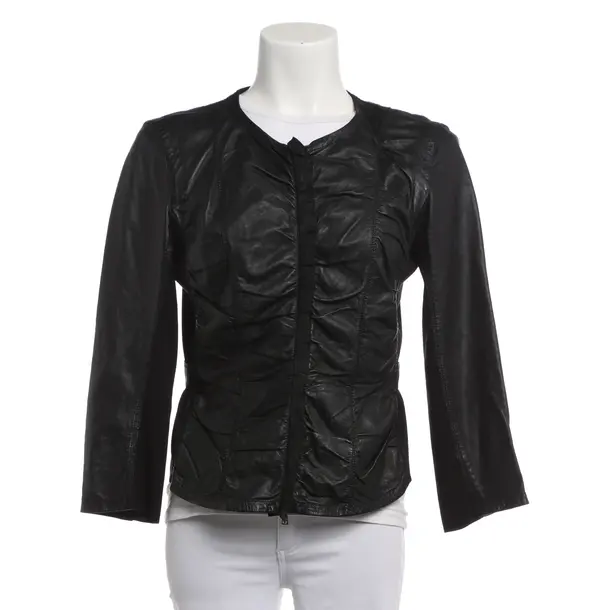 Lederjacke, in Schwarz, Leder, Marc Cain