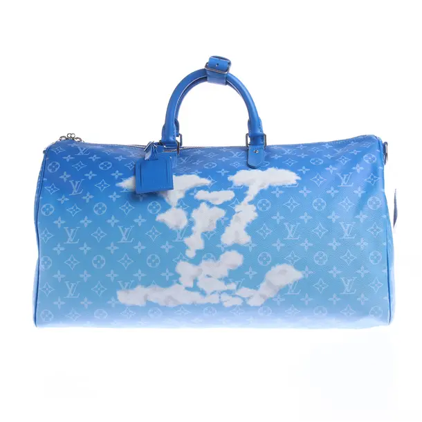 Weekender in Blau, Canvas, Louis Vuitton