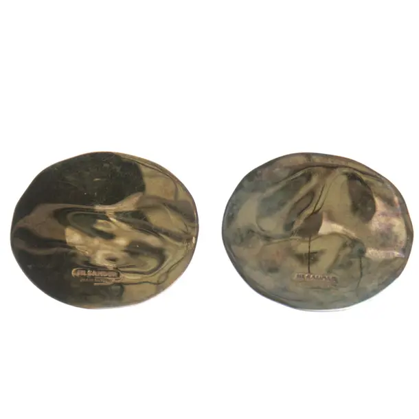 Ohrringe in Metallic, Metall (metallisch, metallisiert), Jil Sander