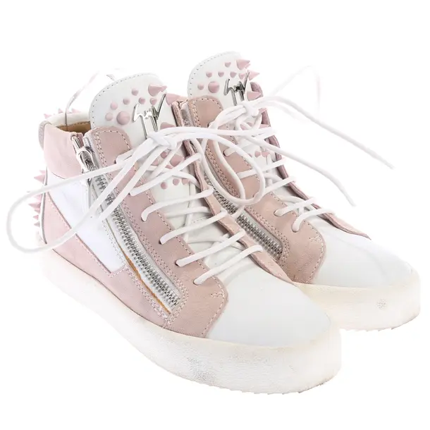 High-Top Sneaker in Rosa, , Giuseppe Zanotti