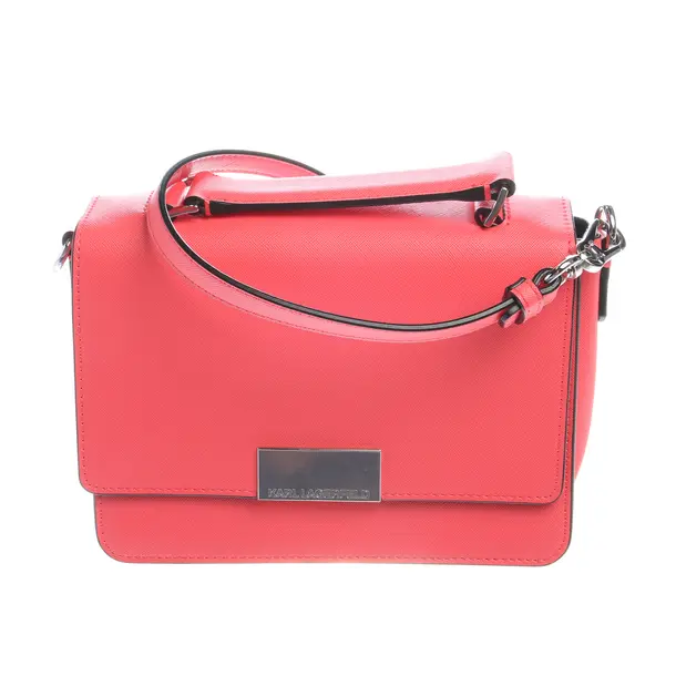 Handbag in Pink, Polyurethane, Karl Lagerfeld