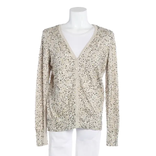 Cardigan, in Light Gray, Cotton, Steffen Schraut