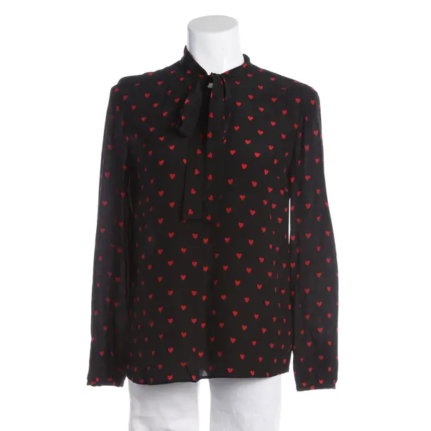 Bluse, in Schwarz, Seide, Red Valentino