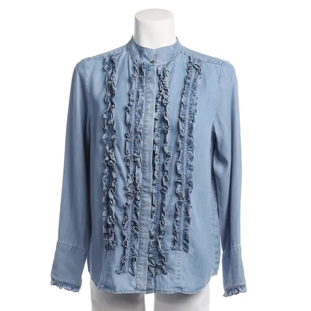 Bluse in Blau, Baumwolle, Steffen Schraut