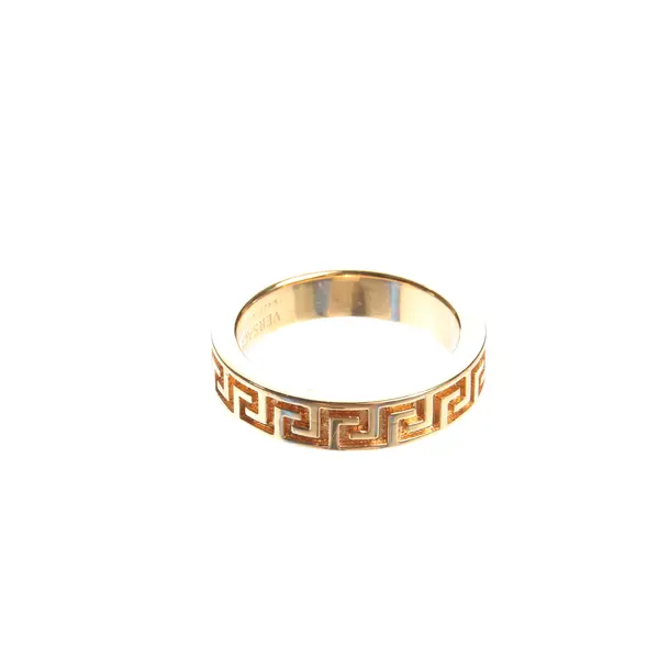 Ring in Metallic, Metall (metallisch, metallisiert), Versace