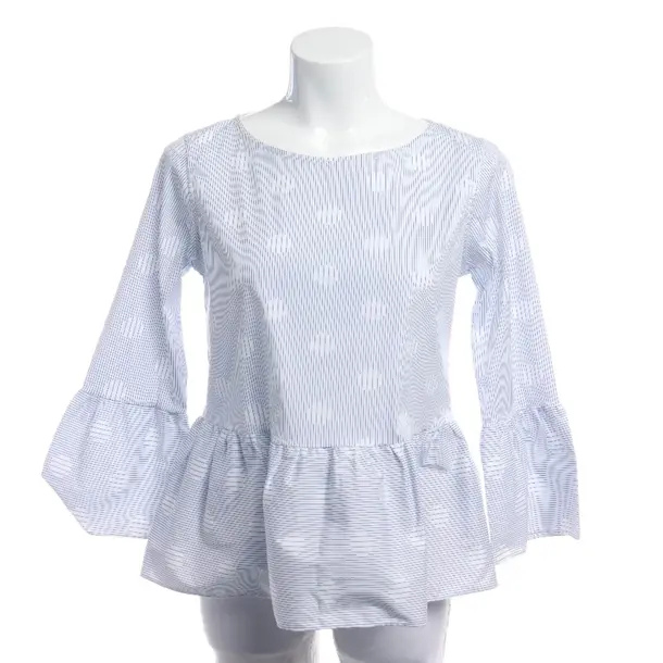 Blouse, in Blue, Cotton, Le Sarte Pettegole