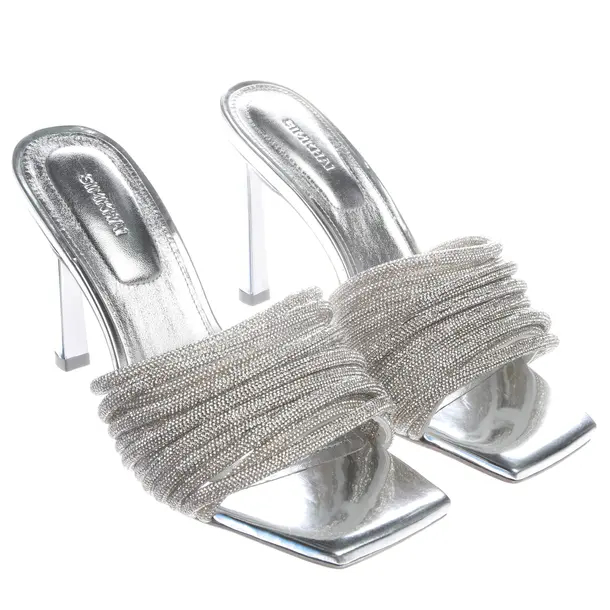 Heeled Sandals in Metallic, , Jonathan Simkhai