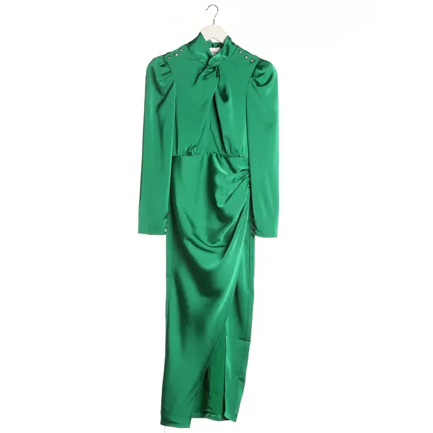 Cocktailkleid in Grün, Polyester, self-portrait