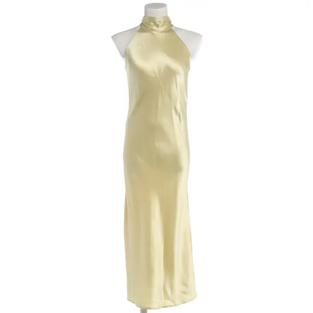 Cocktail Dress in Yellow, Triacetate, Galvan London
