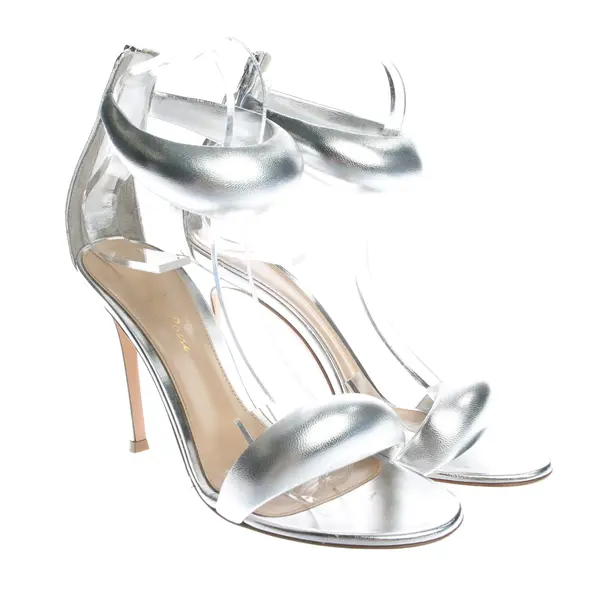 Sandaletten in Metallic, , Gianvito Rossi