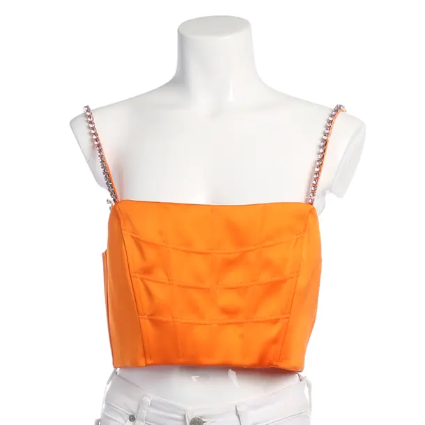 Top in Orange, Polyester, self-portrait