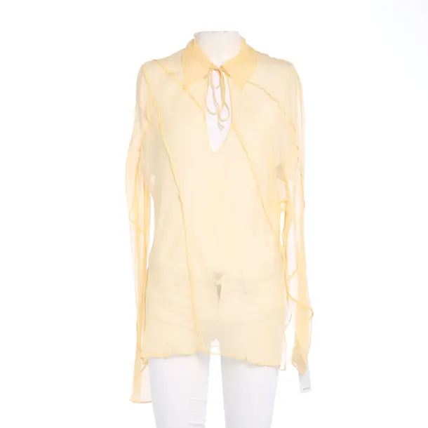 Blouse in Yellow, Viscose, Victoria Beckham