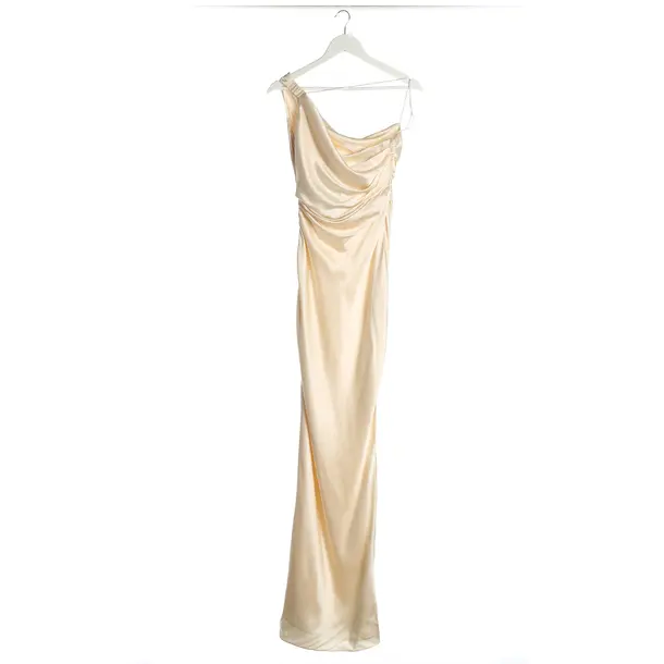 Cocktail Dress in White, Silk, The Sei