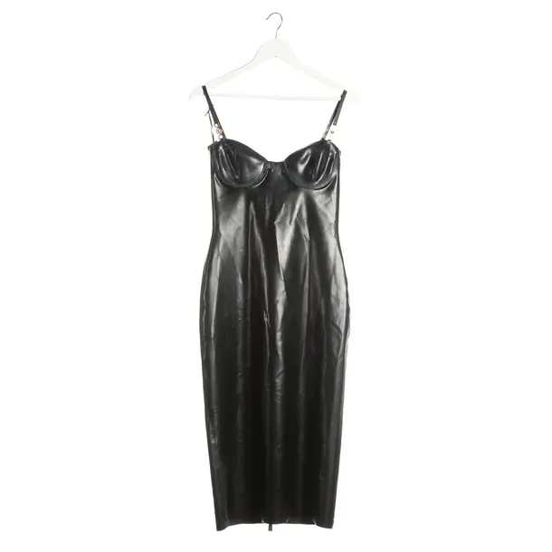 Cocktailkleid, in Schwarz, Latex, Versace