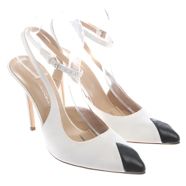 Slingbacks in White, , Alessandra Rich