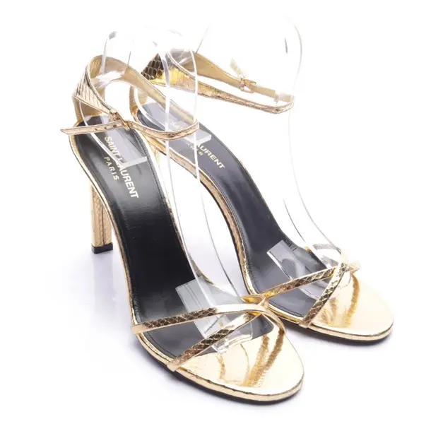 Sandaletten, in Gold, Saint Laurent