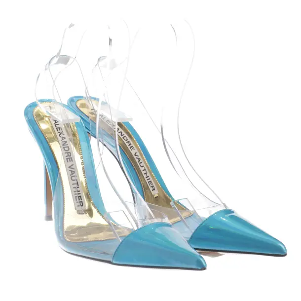 Slingbacks in Weiß, , Alexandre Vauthier
