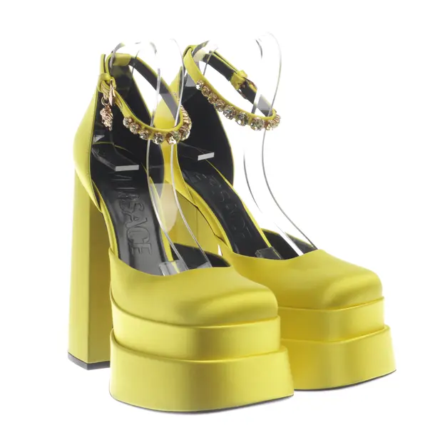Pumps in Gelb, , Versace